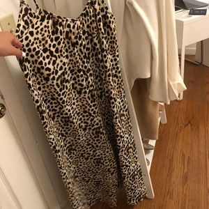 Fantastic Fawn adjustable strap leopard jumpsuit